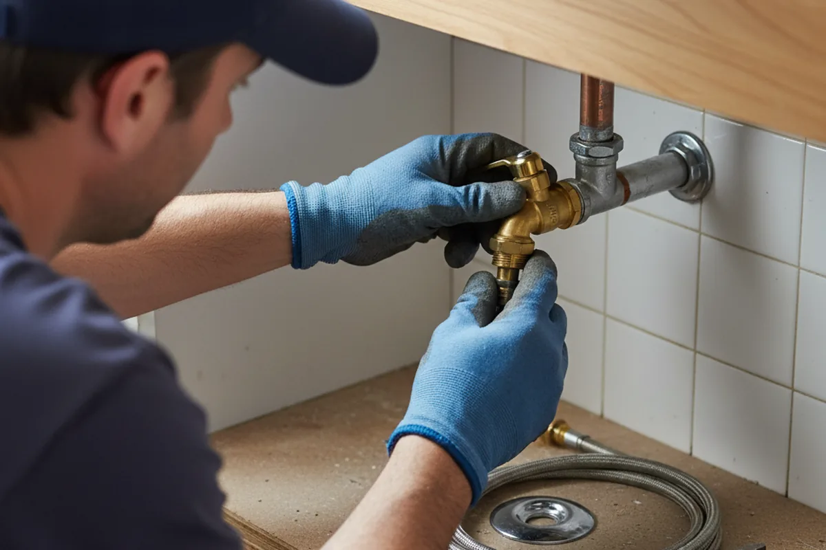 Shutoff valve and fitting work during Emergency Plumbing in Littleton